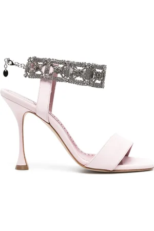 Manolo Blahnik Lierasan suède sandalen