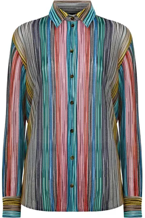 Missoni Geribbelde gestreepte blouse