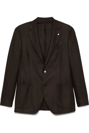 LUIGI BIANCHI MANTOVA Blazer met enkele rij knopen