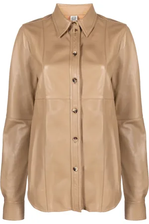 Totême Getailleerde leren blouse