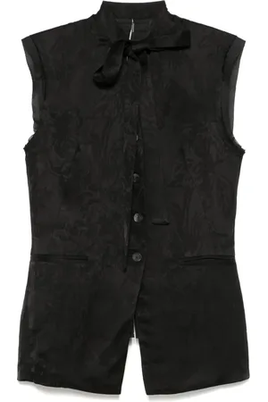 MASNADA Gilet met bloemjacquard