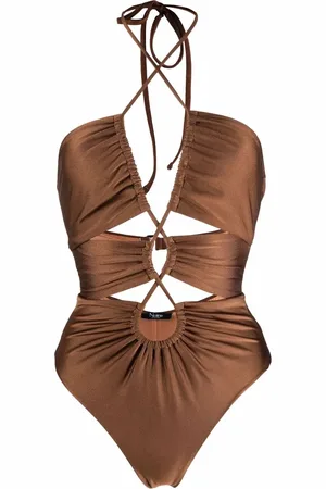 Noire Swimwear Gesmockt badpak
