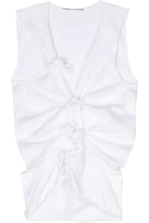 Gauchere Top met gesmockt detail