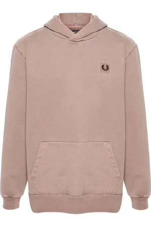 Fred Perry Hoodie met logoplakkaat