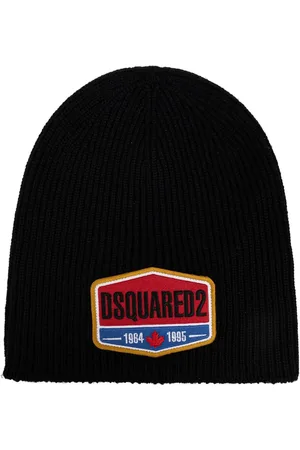 Dsquared2 Wollen muts met logopatch