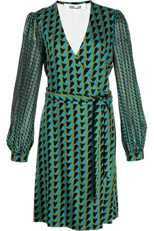 Diane von Furstenberg Wikkeljurk met abstracte print