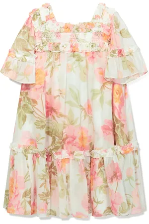 Needle & Thread Jurk met roosprint