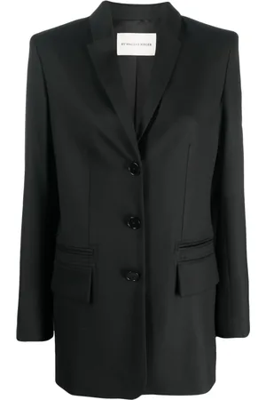 By Malene Birger Blazer met enkele rij knopen