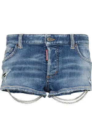 Dsquared2 Denim shorts met ketting detail