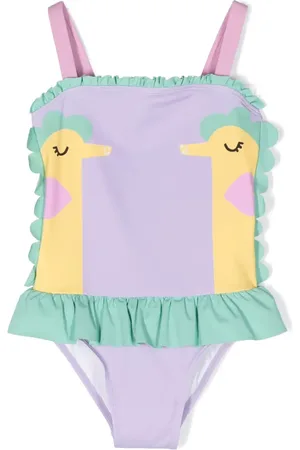 Stella McCartney Badpak met ruches en print