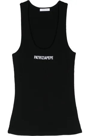 Patrizia Pepe Top met geborduurd logo