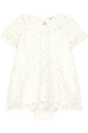 Dolce & Gabbana Kanten jurk met logo