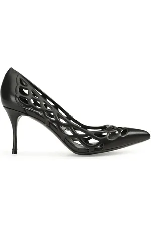 Sergio Rossi Sr Mermaid leren pumps met uitgesneden details