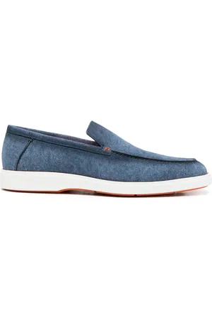 santoni Loafers met ronde neus