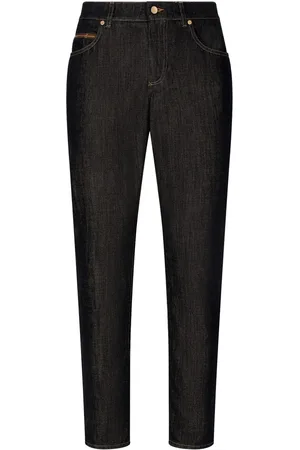 Dolce & Gabbana Straight jeans met logoplakkaat