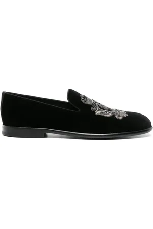 Dolce & Gabbana Slippers met geborduurd logo