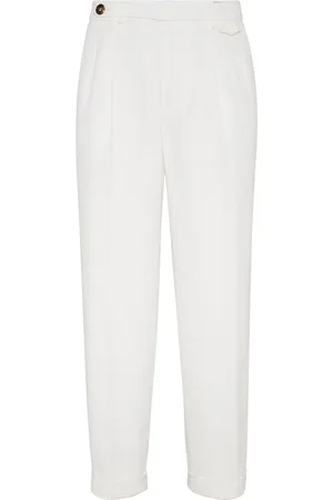 Brunello Cucinelli Mid waist twill pantalon