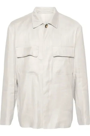 LARDINI Shirtjack met klassieke kraag