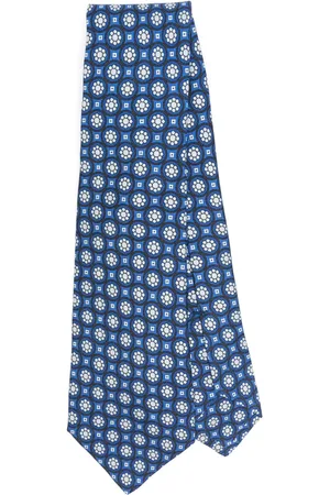 Kiton Stropdas met bloemenprint