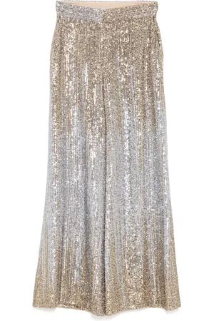 Elie saab Broek met pailletten en kleurverloop