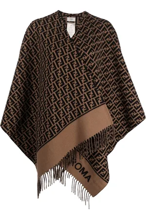 Fendi Poncho met logoprint