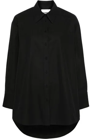 Jil Sander Katoenen shirt met uitgesneden details