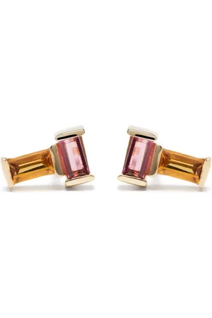 Aliita 18kt geelgouden oorbellen met Tu Yo citrien en toermalijn