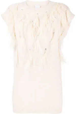 HUISHAN ZHANG Gilet met veren