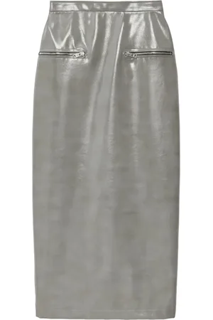 Msgm Lakleren midi