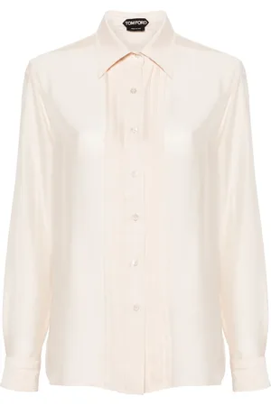Tom Ford Zijden blouse met geplooid detail