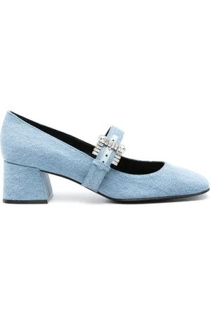 Sergio Rossi Mary Jane denim pumps
