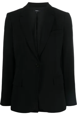 THEORY Blazer met enkele rij knopen
