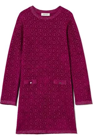 Twin-Set Gebreide jurk met jacquard