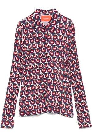 La DoubleJ Blouse met geometrische print