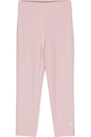 MONNALISA Jersey legging met monogram van stras