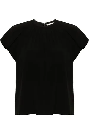 ULLA JOHNSON Astra blouse met korte mouwen