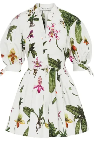 Oscar de la Renta Orchid katoenen