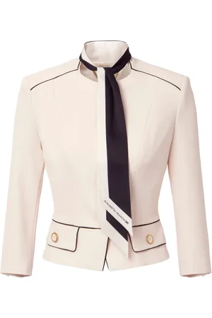 Elisabetta Franchi Crêpe jack met sjaaldetail