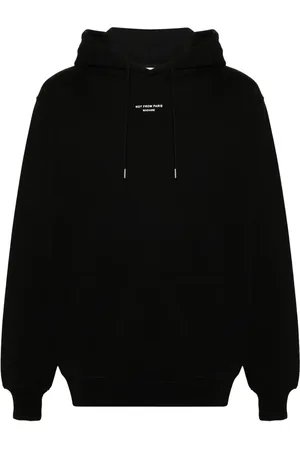 Drôle de Monsieur Hoodie met tekst