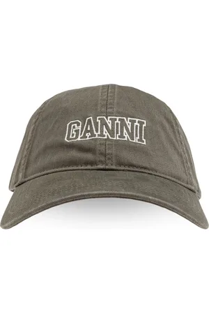 Ganni Honkbalpet met geborduurd logo