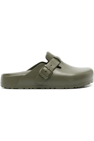 Birkenstock Boston slippers met gesp