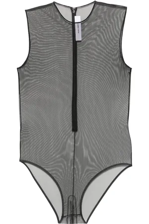 ALEX PERRY Mesh body met ronde hals
