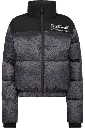 Philipp Plein Donsjack met luipaardprint