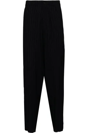 YOHJI YAMAMOTO Gestreepte broek met toelopende pijpen