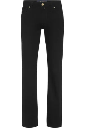 BILLIONAIRE Straight jeans met vijf zakken en logopatch