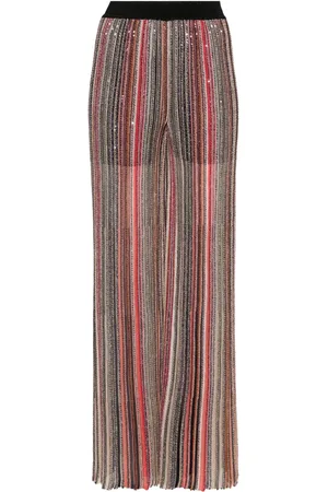 Missoni Broek verfraaid met pailletten