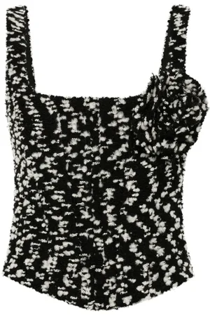 GIUSEPPE DI MORABITO Bustier met bloemenpatch