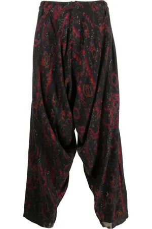 YOHJI YAMAMOTO Pantalon met bloemenprint