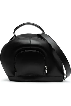 JUUN.J Leren shopper met logoprint