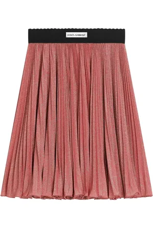 Dolce & Gabbana Lurex plooirok met A